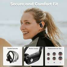 cotsoco Wireless Earbuds Bluetooth Headphones 48hrs Play Back Sport Earphones With LED Display Built In Mic Deep Base Stereo In Ear Waterproof Headset For Workout Gaming Running