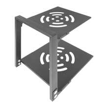 kangten 2 Tier Pot Rack Organizer, Pot And Pan Stand Rack, Countertop/ Under Sink Pot Lid Holder - Grey - View 9