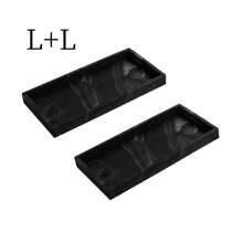 Countertop And Dresser Tray -1/2 Piece Shatterproof Silicone Kitchen And Bathroom Tray For Counter, Kitchen Sink Soap Dispenser Tray, Bathroom Dresser Tray, Perfume Key Tray,Silicone Tray For Bathroom Toilet And Bathroom Countertop, Hand Sanitizer And Perfume Storage Tray, Daily Jewelry And Decorative Storage Jewelry Display Tray