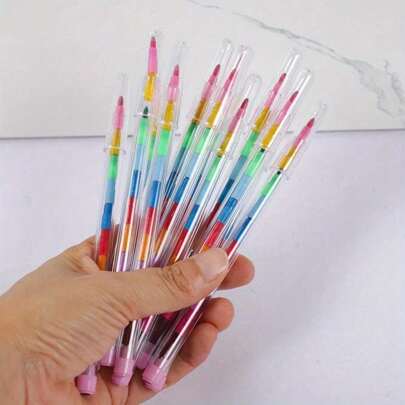 1/3/6/12 Pcs 11 Colors Wax Crayons, Colorful Drawing Supplies, Party Favor Filler, Birthday Gift, Prize Reward, Party Favor, Drawing Party Gift, Party Favor Bag Filler, Back To School Gift