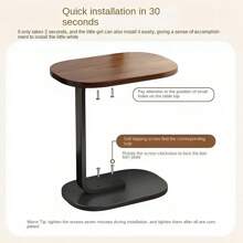 一個現代家居沙發邊幾小茶几圓茶几輕奢現代客廳家用小戶型茶邊幾 - 001K桌子棕色 - 查看 5