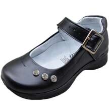 ZAPATO ESCOLAR NEGRO PARA NIÑA 100% PIEL - Negro - Ver 1