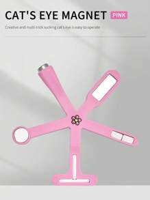 6-In-1 Multifunctional Magnetic Nail Art Tool, Powerful Magnetic Cross-Shaped Nail Polish Gel With Variety Of Cat Eye Patterns, Easy To Use Magnetic Nail Art Tool - Multicolor - View 10