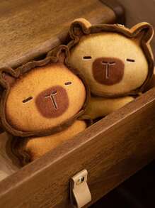 17 厘米吐司水豚毛绒玩具面包水豚填充动物柔软毛绒玩具娃娃儿童生日礼物节日装饰家居 - 彩色 - 查看 2