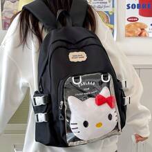 Sanrio 1pc/Versatile Simple College Large Capacity High Backpack Transparent Baby Bag Pain Bag School Bag