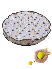 猫狩猎玩具套装，带照明的电动猫球玩具，追逐和狩猎宠物玩具，USB 可充电，小猫和宠物用品