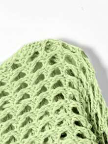 Fashionable Stylish Women Short Cover Up/Cover Up - Light Green - View 4