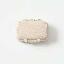 Portable Mini 3-Compartment Pill Organizer - Square Small Medicine Box, Travel Essential, Compact And Practical, Perfect For Storing Pills/Vitamins/Supplements/Capsules