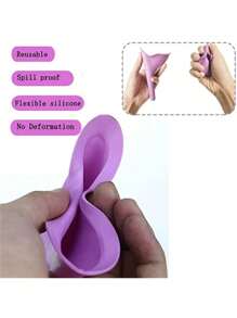1/2 pièces Urinoir portable en silicone pour femmes, urinoir de voyage extérieur de camping, entonnoir urinaire debout