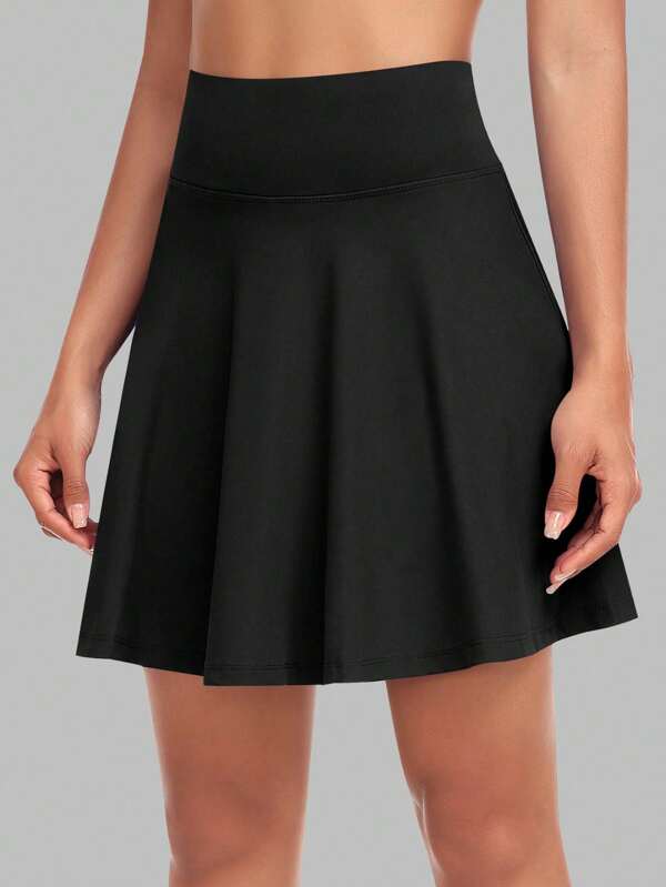 JoyGirl Knee Length Skorts Skirts For Women With Shorts High Waisted 20" Tennis Skirts Athletic Golf Skirt Workout Skort With Pockets