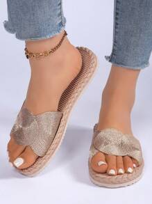 Sandalias de mujer impermeables, antideslizantes y ligeras de EVA, de unicolor y casuales para interiores, duchas, playa y piscina, adecuadas para ocio al aire libre