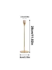 1/2/3/6 Pcs Candle Holder Set, Gold Metal Luxury Candle Stand, Home/Wedding/Romantic Dinner Decor, Room Decoration, Home Decor, Gift, Holiday Decoration