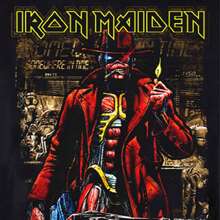 Iron Maiden Somewhere In Time Stranger Sepia T Shirt - Black - View 4