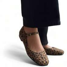 IVELTA Premium Zapatos planos de estilo Retro para mujer tipo mary janes, adecuados para todas las estaciones - Marrón - Ver 2