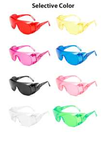 1 Pair Solid Color Transparent Colored Party/Water Festival Glasses, Summer Water Sports