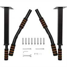 Youyijia Pull Up Bar, Wall Mounted Chin Up Bar With Non-Slip Foam Handle, Gym Equipment, Outdoor Pull Up Bar, Bracket Stand For Pull-Up For Home Gym Fitness Exercise, Punch Bag, Strength Workout - Black - View 5