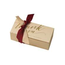 Luxury European-Style Gold Ribbon Gift Box, Creative New Ins Style Wedding Candy Box, Engagement Candy Gift Box, Chocolate Box - Multicolor - View 4