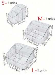 1 Pieza Caja de almacenamiento de cosméticos de material acrílico, Shuilang - Multicolor - Ver 3