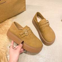 Casual Slip-On Shoes For Women, Bogen Shoes 2025 New Season, Thick Sole Elevator Bogen Shoes