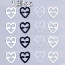 Set de 12 cierres invisibles para sujetador con formas de mariposa, corazón y flor de ciruelo, solución perfecta para correas de sujetador que se resbalan, cuidado del Body para viajes, deportes, al aire libre, cinturones de enfriamiento para el verano, playa y viajes