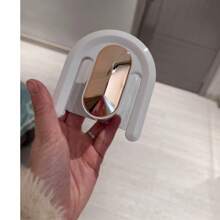 1pc Compact Shoe Rack, Wall-Mounted Bathroom/Bedroom Shoe Storage Organizer, Slim Door Crack Slipper Hanger Rack