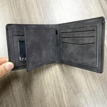 1 件装个性化男士短款钱包，钱包内侧可定制雕刻照片和文字，PU 人造革材质，可作现金夹，爸爸钱包，周年纪念礼物，爸爸生日礼物，结婚礼物，适合初中生、高中生、大学生、大一新生、大二学生、低年级学生，时尚秋季风，都市休闲风，复古风 - 彩色 - 查看 7