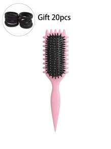 1PC Bounce Hollow Combs Curl Define Styling Brush Smooth Hair Fluffy Comb Massage Home Hair Styling Tool Combs For Woman,Hair Brush,Comb,Hair Tools,Hair Products And Accessories For Barber Salon Beauty Travel Essentials,Back To School,Travel Holiday Essentials,Hair Accessories For Women