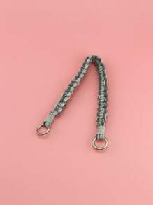 Handmade Woven Multicolor Bag Handles/Straps Lanyard Beach Vacation - Grey - View 3