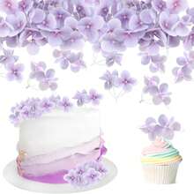 10 piezas de decoraciones para pasteles con flores artificiales - Tóper para pastel de cumpleaños feliz, decoraciones para pasteles de boda, compromiso, baby shower, cumpleaños, cupcakes, aniversario y fiestas