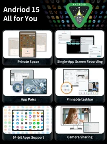 Teclast T60 AI Tablet (Allwinner A733 8-Core 1.8GHz/16(6G+10G)GB RAM/128GB ROM/11.97inch 1200*2000iPS TDDI/WIFI6/8000mAh/Type-C/13MP+5MP Camera/Android 15) Limited Time Offer Free Random Leather Case - Red - View 3