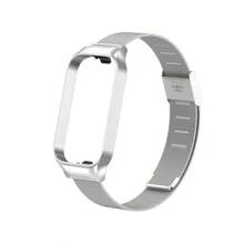 1 pièce Bracelet en acier inoxydable compatible avec Xiaomi Mi Band 8 Active, Bracelet compatible avec Xiaomi Smart Band 8 Active, Bracelet de montre en métal compatible avec Redmi Band 2