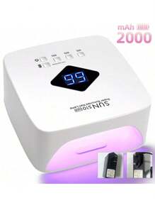Cordless UV LED Nail Lamp With 30 Beads Rechargeable Professional Nail Dryer With 3 Timer Settings For Home And Salon Use - Xem 8