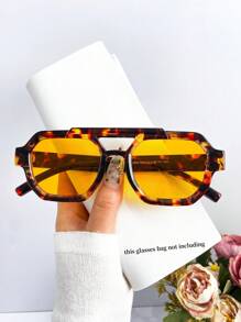 新款复古高端方形双光束时尚眼镜，男女皆宜，复古个性化户外海滩派对海洋风格眼镜，时尚百搭街拍时尚眼镜，适合夏季海滩度假、户外、旅行 - 彩色 - 查看 3