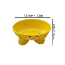 Cute Cartoon Bathroom Shower Soap Dish Holder Drain Storage Rack With Small Yellow Duck Design, For Home Use - Yellow - View 7