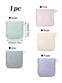 1 pieza Bolsa de tela de unicolor multifuncional pequeña para medicina, kit de primeros auxilios portátil, bolsa de medicina para viajes al aire libre, bolsa de almacenamiento de emergencia para medicamentos en dormitorio (varios colores disponibles), también se puede usar para organizar y almacenar artículos pequeños como cosméticos y joyas