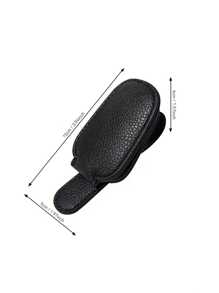 1 件通用汽车遮阳板眼镜夹，PVC 材料，汽车眼镜架，内饰配件，眼镜收纳架 - 彩色 - 查看 5