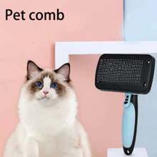 Cat/Dog Lover Gift And Dog/Cat Mom Love Pet Grooming Brush, Automatic Shedding Dog Lover And Dog Mom Love Brush, Cat Lover And Cat Mom Love Detangling Brush, Self-Cleaning Fur Remover Brush