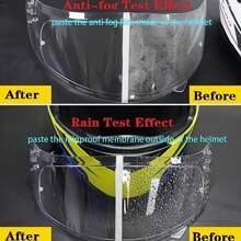 Motorcycle Helmet Visor Film, Anti-Fog And Anti-Rain Nano Coating, Clear Vision - one-size - View 2