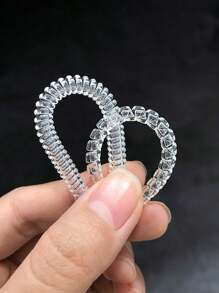 4pcs Ring Size Adjuster Set In 4 Sizes, Suitable For Loose Rings, Jewelry Sizer Axis, For Making Jewelry Protectors, Pads, Sizers, Assembly Spiral Silicone Tightener Set. Ring Resizer. Ring Resizing. Resize Ring. - Clear - View 6