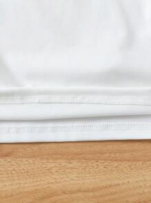 Young Girl Fashion Casual Cute Strawberry Print T-Shirt And Embroidered Denim Shorts Set With Bag - Baby Pink - View 4