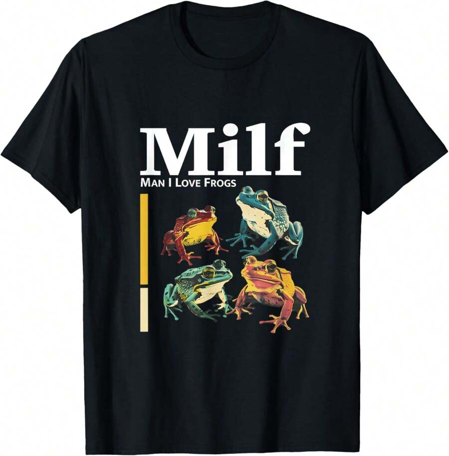Men's Funny T-Shirt Graphic T-Shirt For Men Red Hot Chili Peppers Men's Standard Classic Asterisk T-Shirt Soft Fabric, Breathable, Comfortable Short Sleeve T-Shirts Perfect For Summer - Milf: Trời ơi, tôi thích ếch lắm - Xem 1