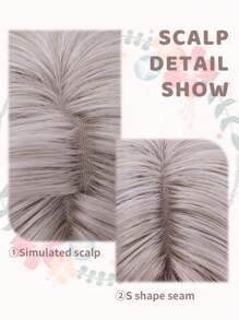 1 Synthetic Heat-Resistant ,Wavy Wigs Pink Wig ,28 Inches Long, Made Of Fiber, Suitable For Daily Use, Natural And Realistic Fake Hair(Excluding Accessories)