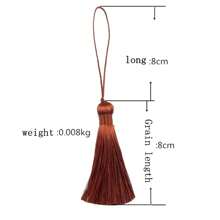 5Pcs/Lot 8+8 Cm Long Tassel Pendant Tassel Brush Crafts Handmade DIY Making Jewelry Finding Accessories - 5 Tassels - View 4