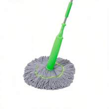 1 Piece Multi-Functional Wet And Dry Mop - Durable, Hands-Free With Rotating Head, Suitable For Easy Cleaning In Living Room/Outdoor - màu xanh lá - Xem 1