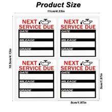40pcs/Set Oil Change Reminder Decals, Windshield Oil Stickers, Auto Maintenance Service Labels, Next Service Due Reminder Stickers, Suitable For Vehicles - Black - View 4