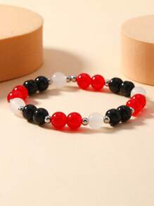 1st Color Block kralenarmband, geschikt voor dagelijks gebruik, als cadeau en voor feestelijke gelegenheden