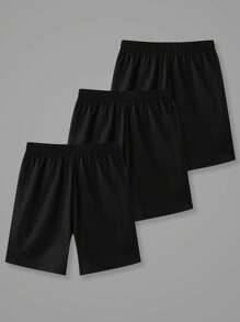 大码男士三件套休闲短裤套装，1XL-6XL，夏季 - 彩色 - 查看 3