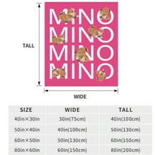 1 件定制法兰绒宠物纪念毯，可个性化定制姓名和照片、宠物床垫、盖毯、沙发套、户外露营宠物配件，超柔软舒适、温暖、保留珍贵的回忆，适合周年纪念、情人节、母亲节、生日、父亲节、毕业典礼、婚礼、圣诞节、乔迁、床、沙发、汽车、茶室、卧室、客厅 - 彩色 - 查看 3