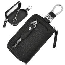 Universal Car Smart Key Holder Leather Remote Control Case Keychain Suitable Gift For Men & Women For Women Wallet Mini Wallet Purse Wallet - Multicolor - View 10