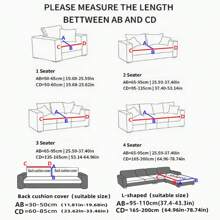 1入厚經編彈性純色沙發套，搭配座椅和靠背套，適用於客廳、卧室、書房、酒店沙發 - 芭蕉葉笠套-淺灰 - 查看 8